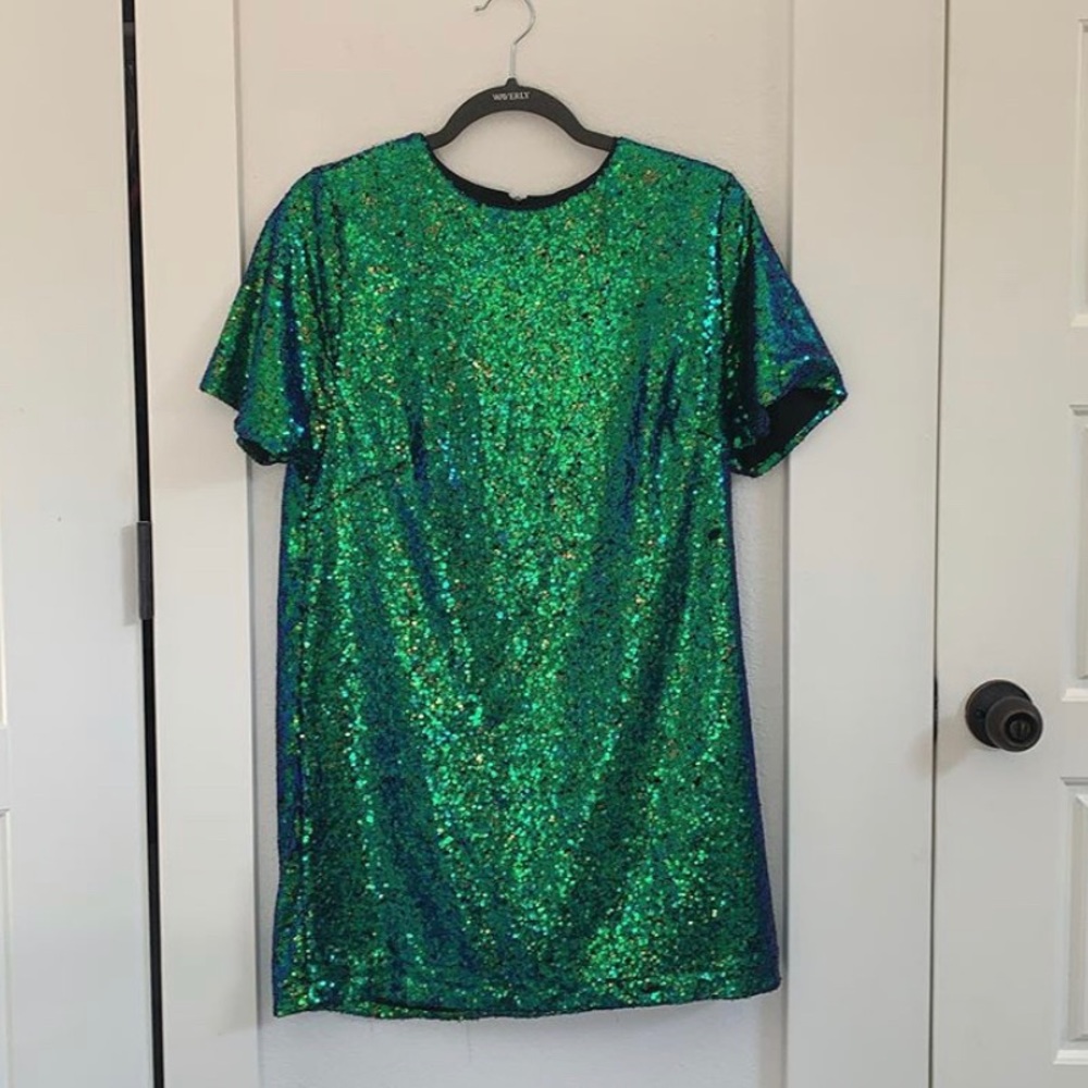 Sequin Tshirt Dress